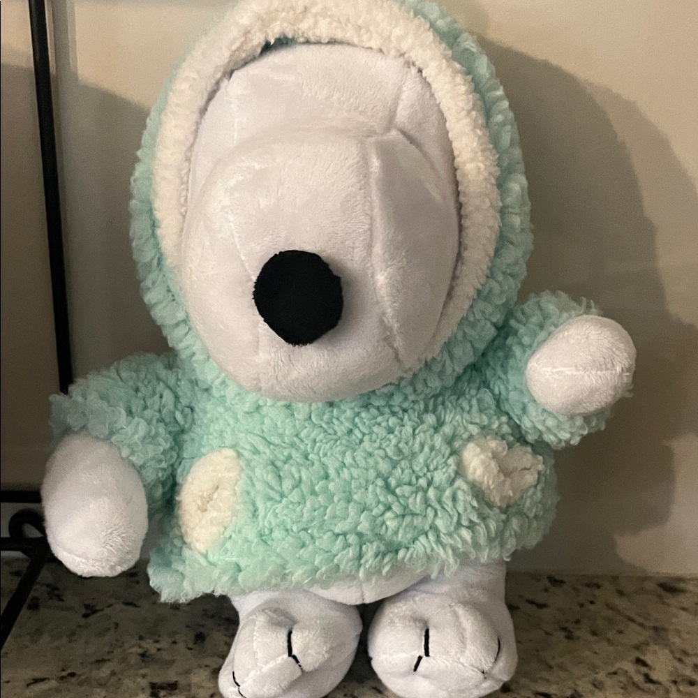 snoopy plush in Mint Green  Hoodie